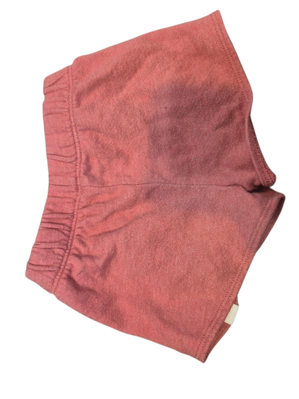 Girls' Pink Ruffle Terry Shorts with Drawstring - Picture 2 of 3